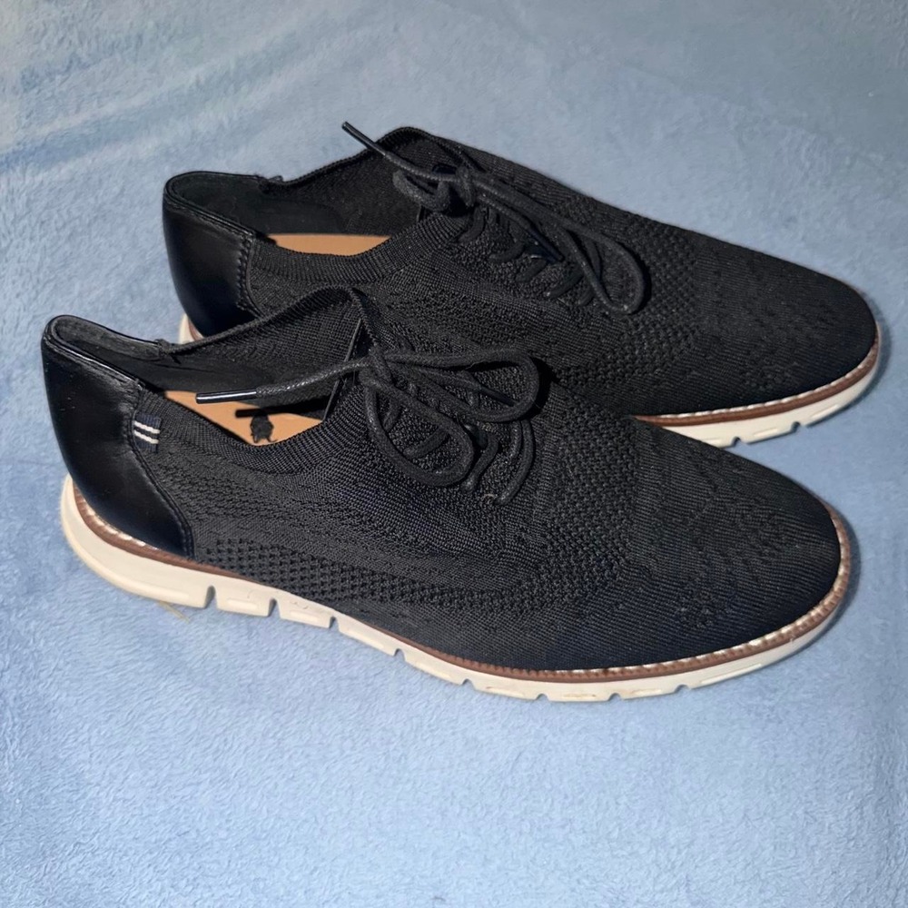 Nautica black knit sneakers